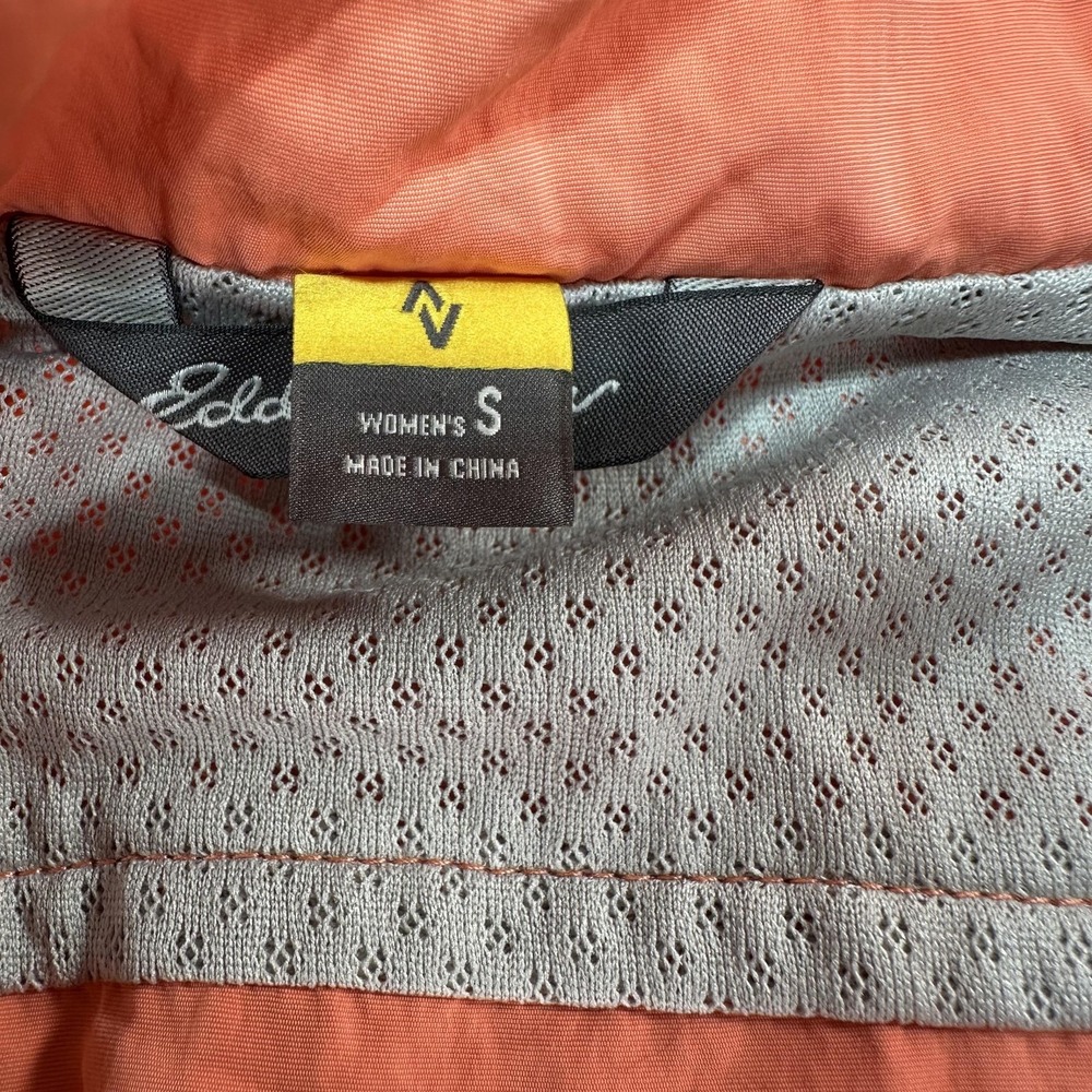 Eddie Bauer Travex Vest Womens Small Coral Nylon Lightweight Travel Hiking Zip - Picture 4 of 13